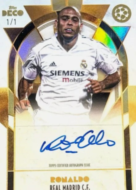 Ronaldo, Topps Deco autograph